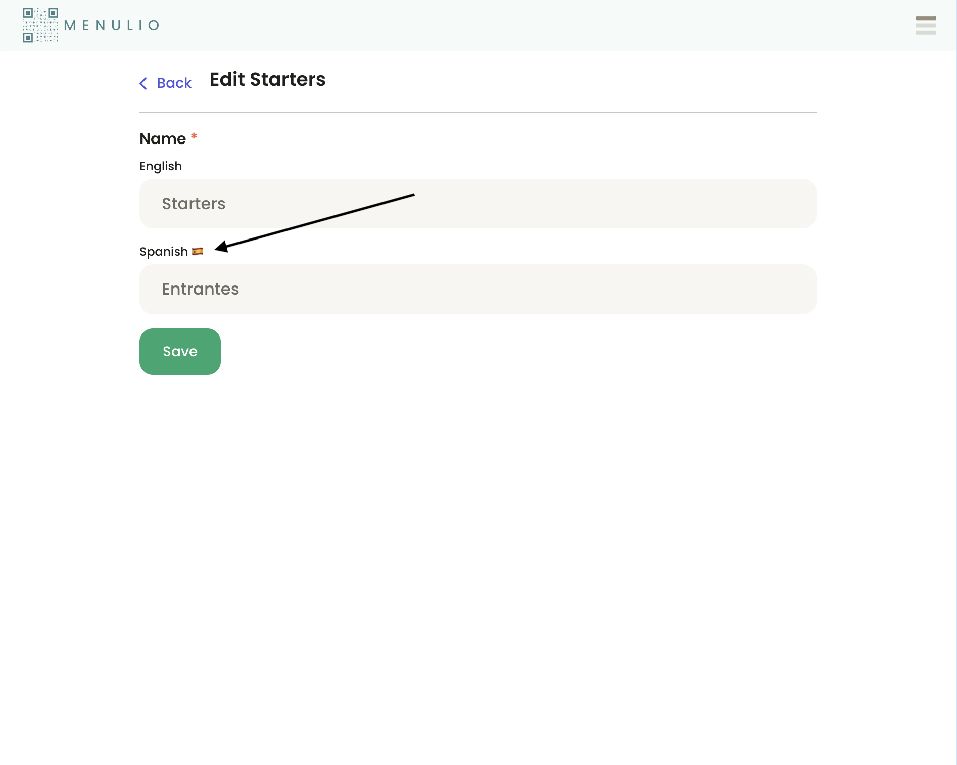 Save translated category names